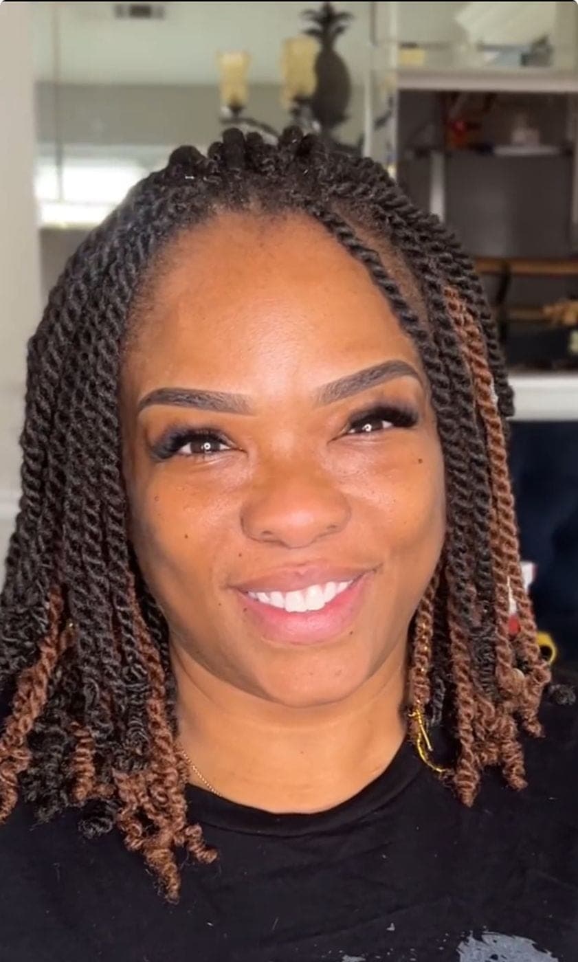 Brow lamination real client result — natural, fluffy, defined